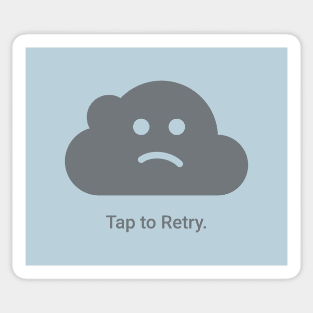 Retry Cloud Sticker by nevens